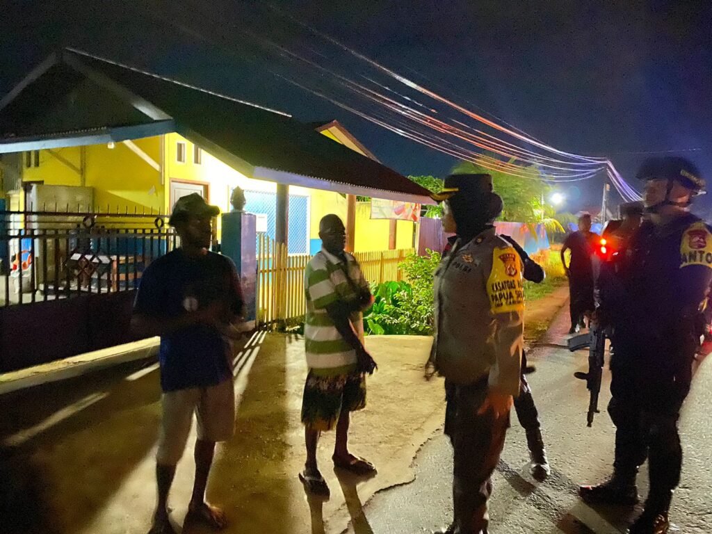 Polda Papua Gelar Patroli Cipta Kondisi Jelang Pemungutan Suara