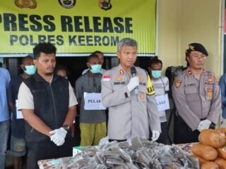 Polres Keerom Polda Papua Amankan 20 KG Narkotika Jenis Ganja, Tiga dari Lima Pelaku Merupakan Warga Asing