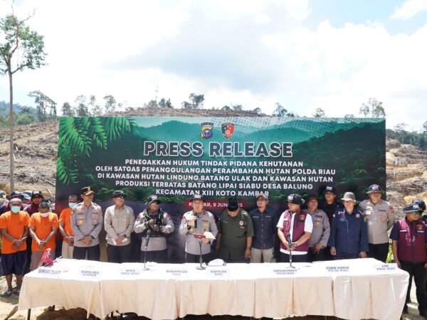 Tindak Tegas Perusakan Hutan, Polda Riau Tegaskan Komitmen Green Policing