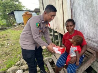 Melayani dengan sepenuh hati Subsatgas Keladi Sagu hadir di Distrik Kenyam, Kab.Nduga Papua Pegunungan