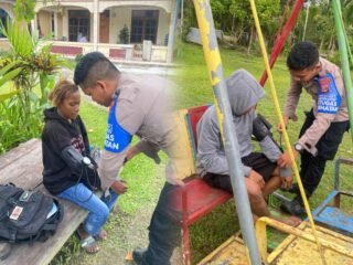 Satgas Keladi Sagu Polres Jayapura Laksanakan Pelayanan Kesehatan Keliling di Kampung Waibron