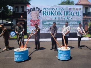 Bea Cukai Purwokerto Musnahkan 1,59 Juta Batang Rokok Ilegal Senilai Rp2,2 Miliar