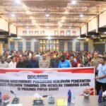 Polda Papua Barat Kawal Deklarasi Bersama Penertiban PETI di Distrik Wasirawi