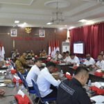 Rapat Koordinasi Pengawasan Sektor Strategis antara Polda Papua dan Pemerintah Provinsi Papua Selatan