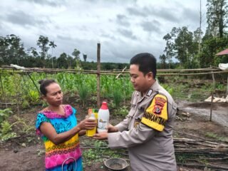 Polsek Elikobel Dukung Program Ketahanan Pangan dengan Pembersihan Lahan Jagung Seluas 2 HA
