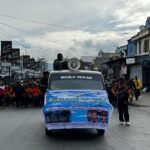 Satuan Lalu Lintas Polres Jayawijaya Kawal Kegiatan Jalan Santai HUT YPK ke-64 di Wamena