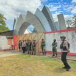 Polres Jayawijaya Amankan Pertandingan Sepak Bola Liga 4 di Wamena