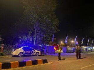 Patroli Blue Light Satlantas Polres Jayawijaya, Ciptakan Kamseltibcar Lantas di Wamena