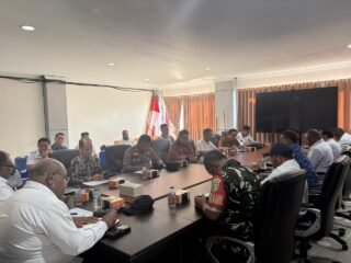 Waka Polsek Wamena Kota Hadiri Rapat Persiapan Penyerahan Lhp Bpk RI
