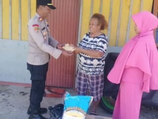 Kasubbag Faskon Polres Jayawijaya Laksanakan Anjangsana Dalam Rangka Hari Bhayangkara ke-80