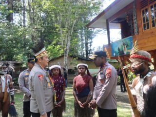 Putra Asli Lembah Baliem, Wakapolres Jayawijaya Sambut Hangat Kunjungan Astamaops Kapolri di Pusat olah Seni Wesaput