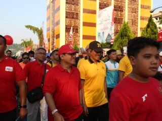 Polda Papua Dukung Launching Pencanangan dan Jalan Santai HUT Ke-81 Proklamasi Kemerdekaan Republik Indonesia Provinsi Papua