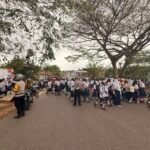 Satlantas Polres Boven Digoel Intensifkan Strong Point Siang, Wujudkan Keamanan Pelajar saat Jam Pulang Sekolah