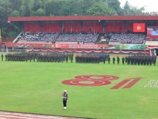 Kapolda Papua Hadiri Upacara HUT ke-81 Kemerdekaan RI di Stadion Mandala Jayapura