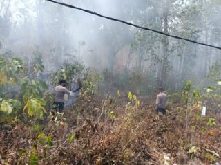 Gerak Cepat Polres Biak Numfor Tangani Karhutla di Yendidori, Dua Titik Api Berhasil Dipadamkan