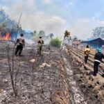 Polsek Kurik dan Tim Gabungan Bergerak Cepat Tangani Karhutla