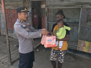 Kanit Bhabinkamtibmas Polres Merauke Sambangi Warga, Imbau Jaga Kamtibmas dan Cegah Karhutla