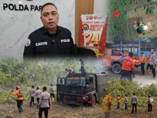 Kebakaran Hutan di Biak Timur Berhasil Dikendalikan, Polisi Imbau Warga Tingkatkan Kewaspadaan