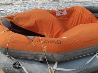 Dramatis, Ditpolairud Polda Kalteng Temukan 5 Liferaft Diduga Milik KM Virgo Transport 8 di Perairan Seruyan